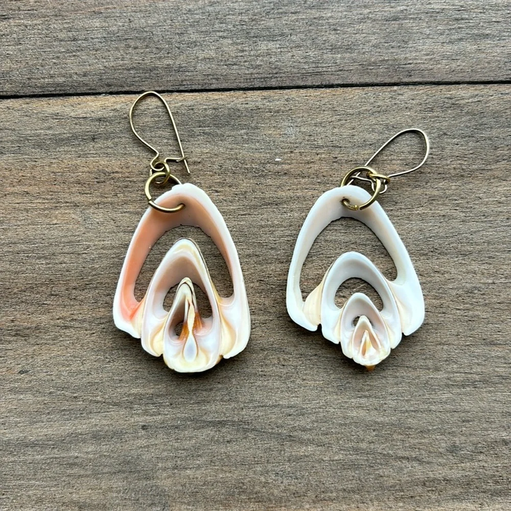 Seashell earrings